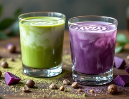 Matcha vs ube : duel coloré entre deux boissons tendances